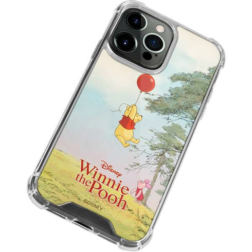 Disney Winnie the Pooh Red Ballon iPhone 15 Pro Clear Case